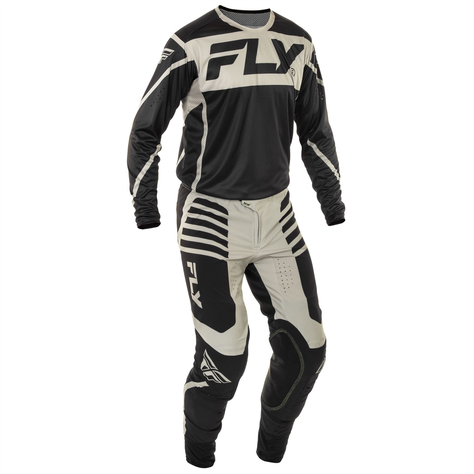 Fly Racing 2025 Motocross Combo Kit Lite Black Grey